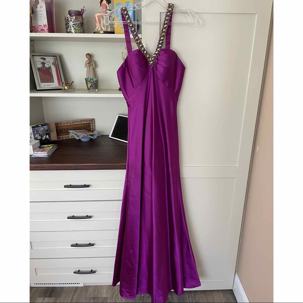Purple prom dress